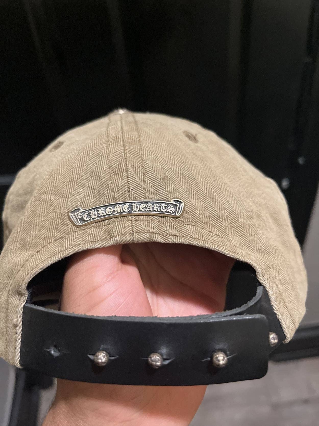 Beige Chrome hearts  hats