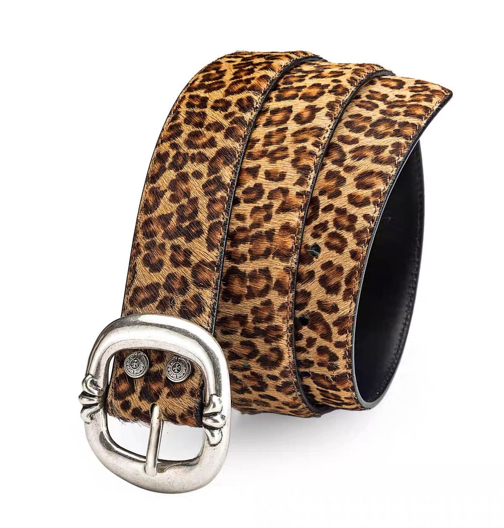 chrome hearts  Leather ‘Gunslinger's .925 Silver Belt