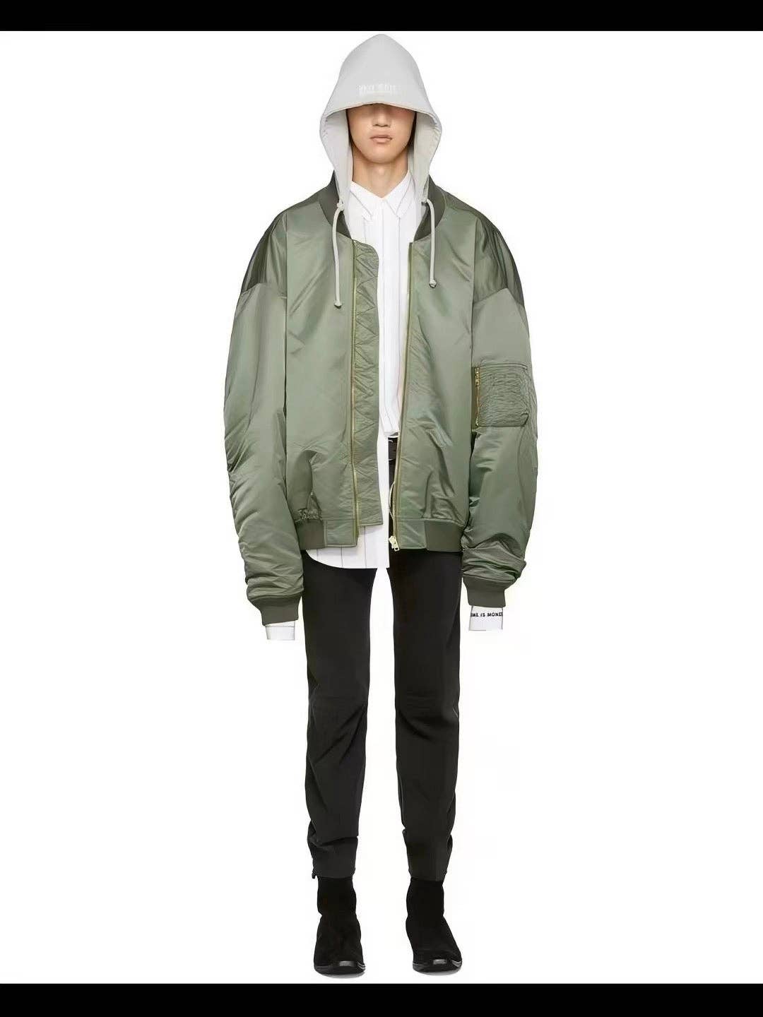 Vetements x Alpha Industries green Bomber Hoodie