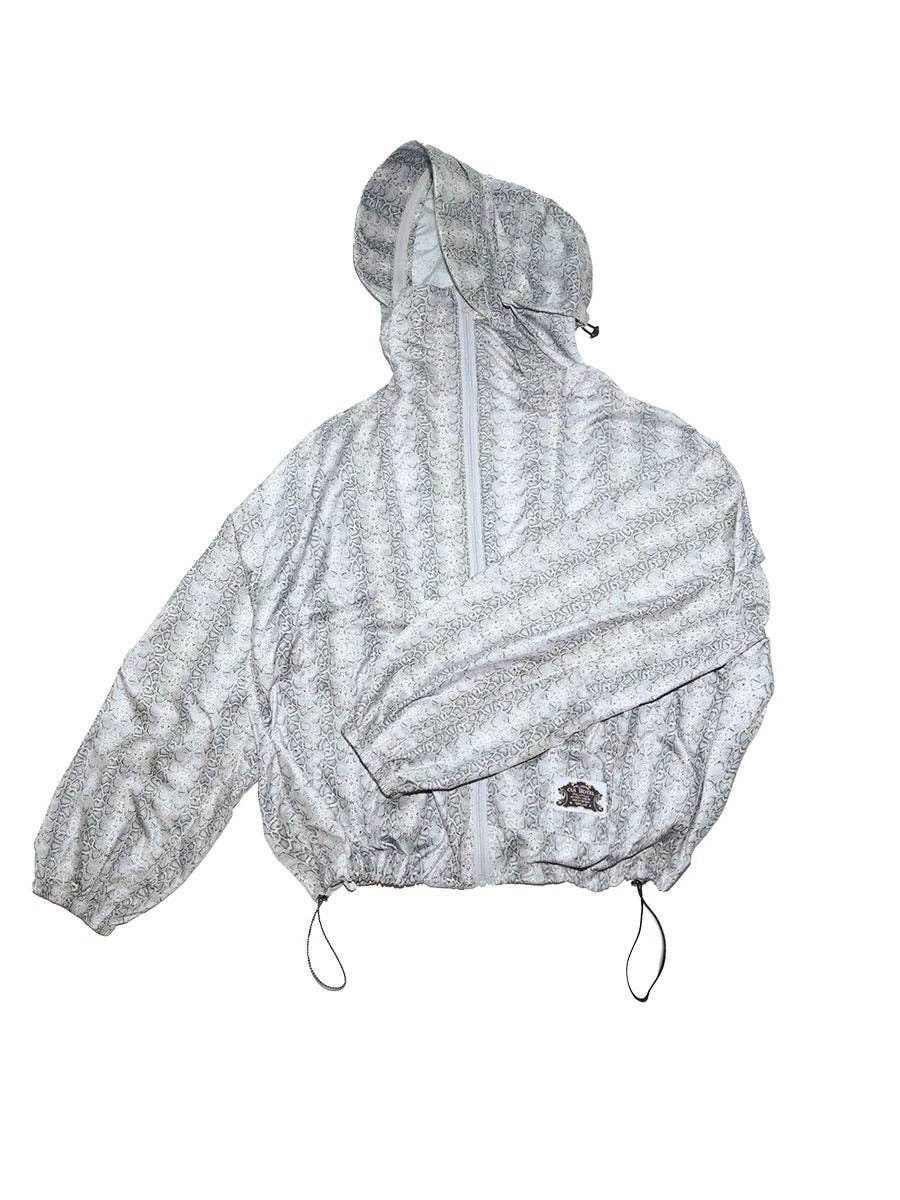 Monochrome Patterned Windbreaker