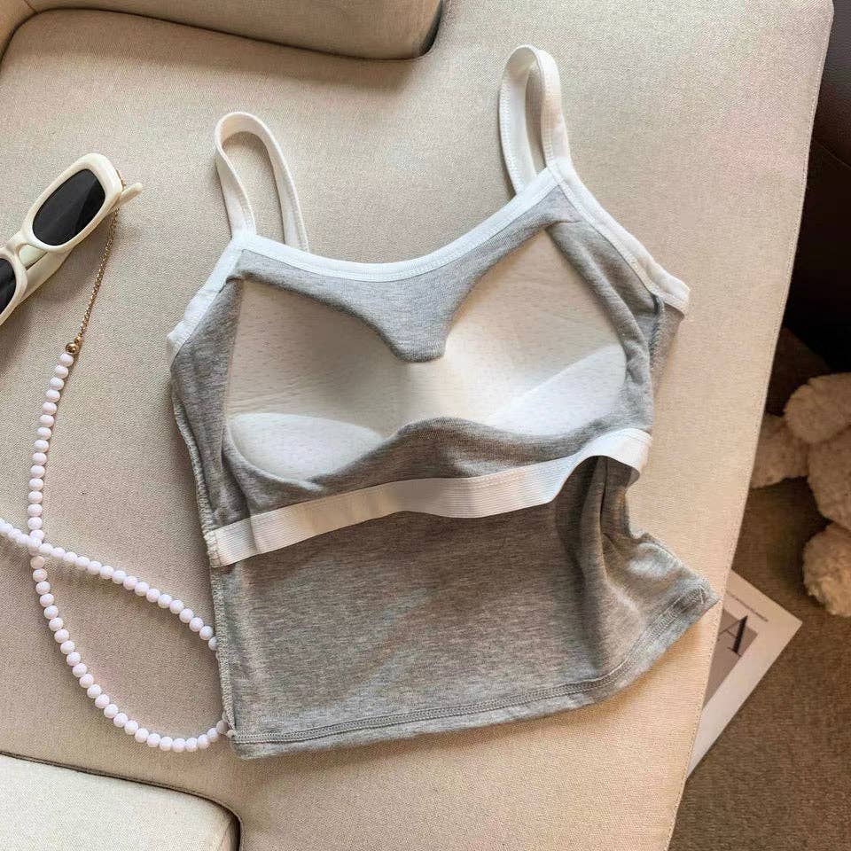 Archive Chrome crop tank top