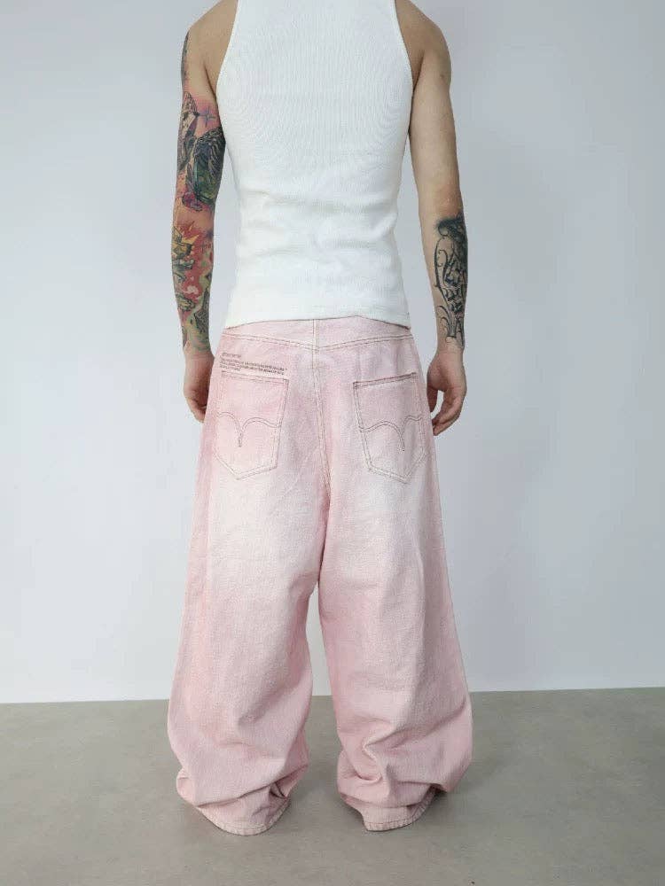 Archival Denim – Light Wash with Distressed Paint Finish