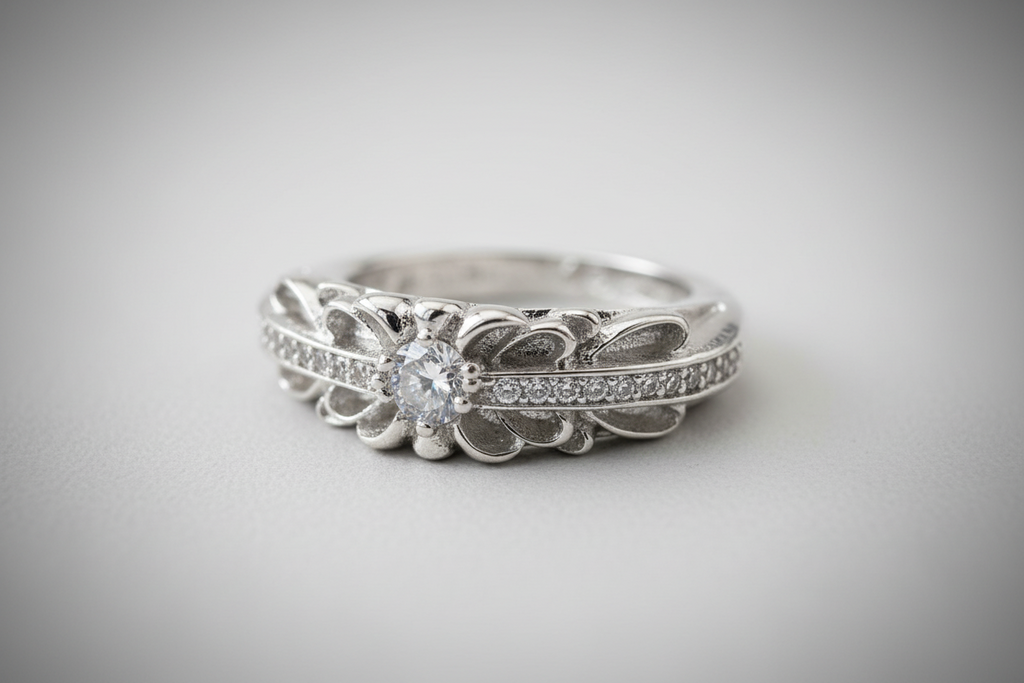 Archival chrome .925 rings