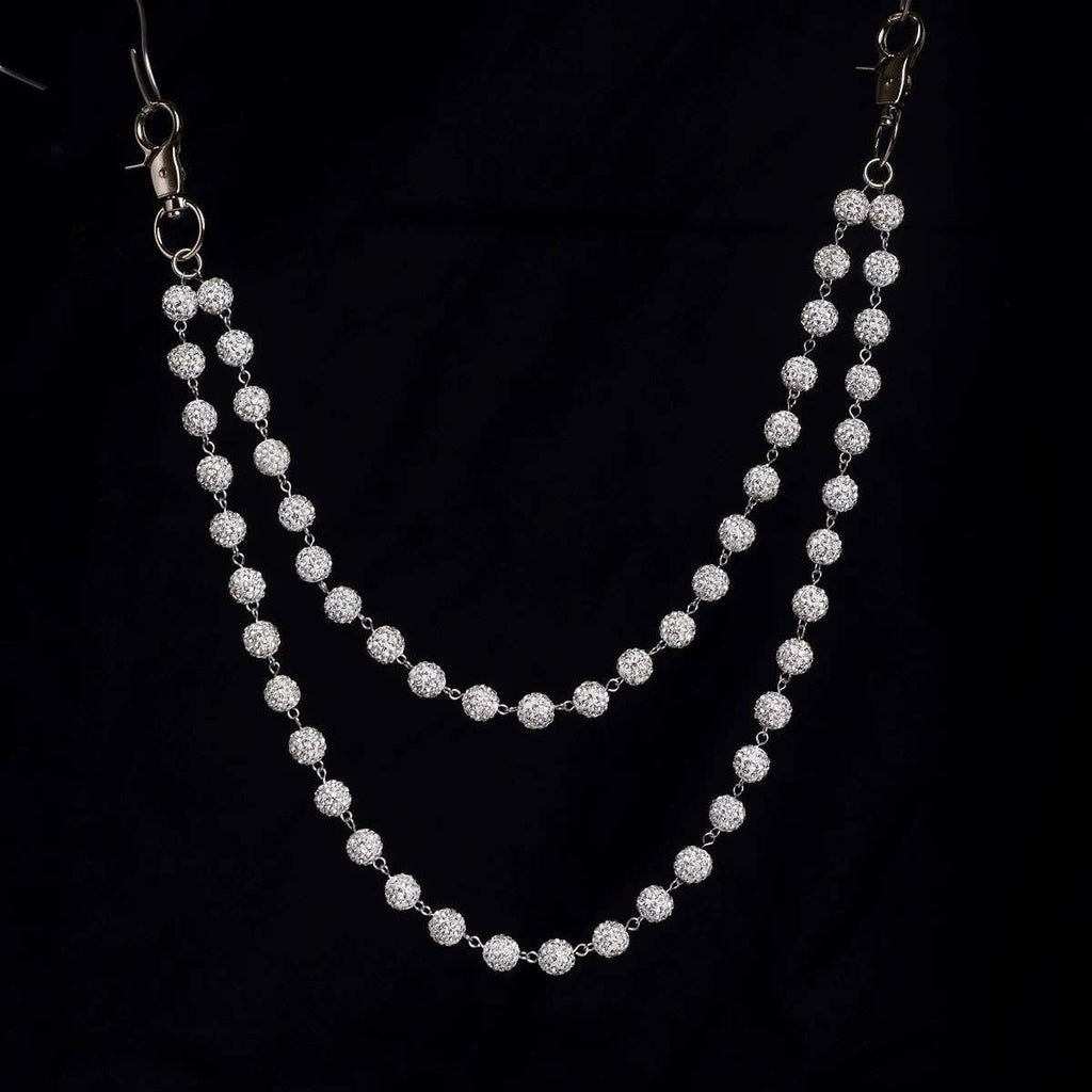 Crystal Rhinestone Double jeanchain