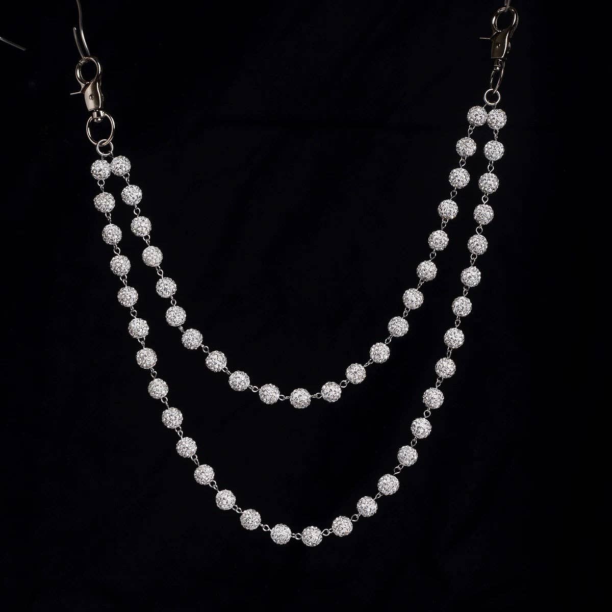 Crystal Rhinestone Double jeanchain