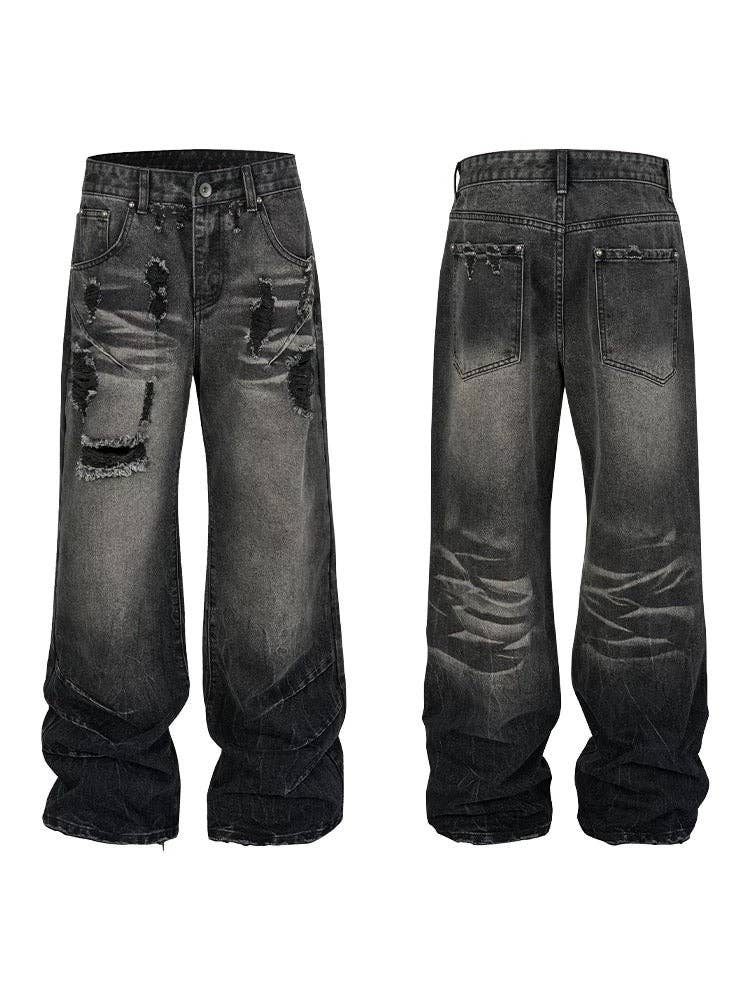 Dark washed denim