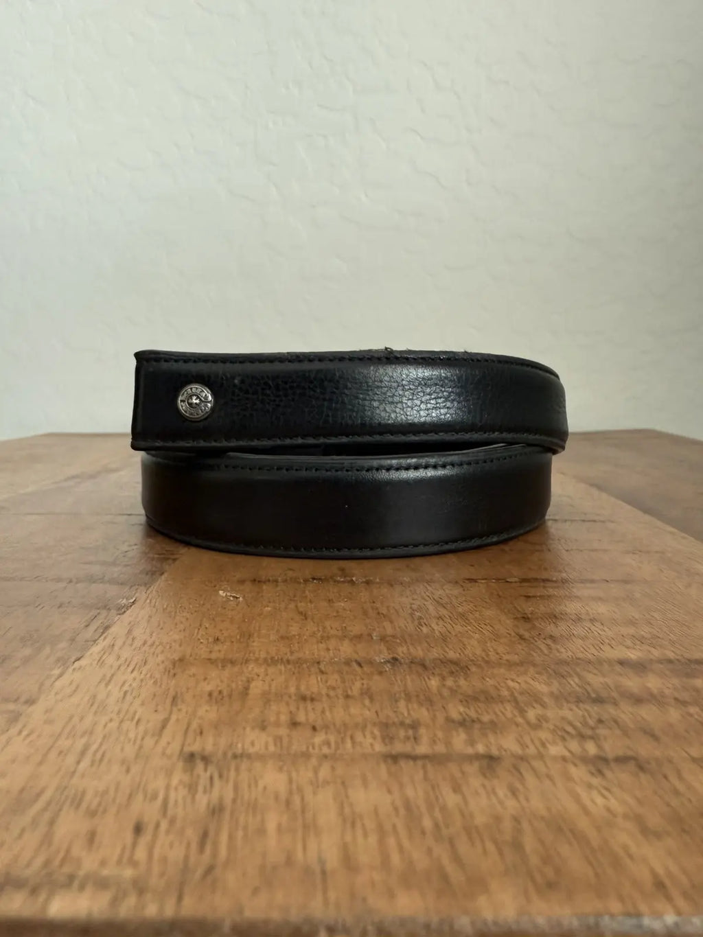 Chrome hearts leather belt strap