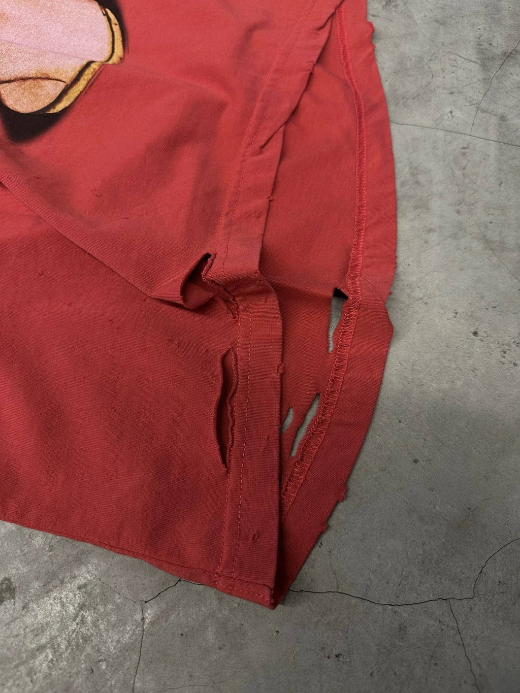 Red Isabelle Huppert Portrait Tee – Grunge Cut Style