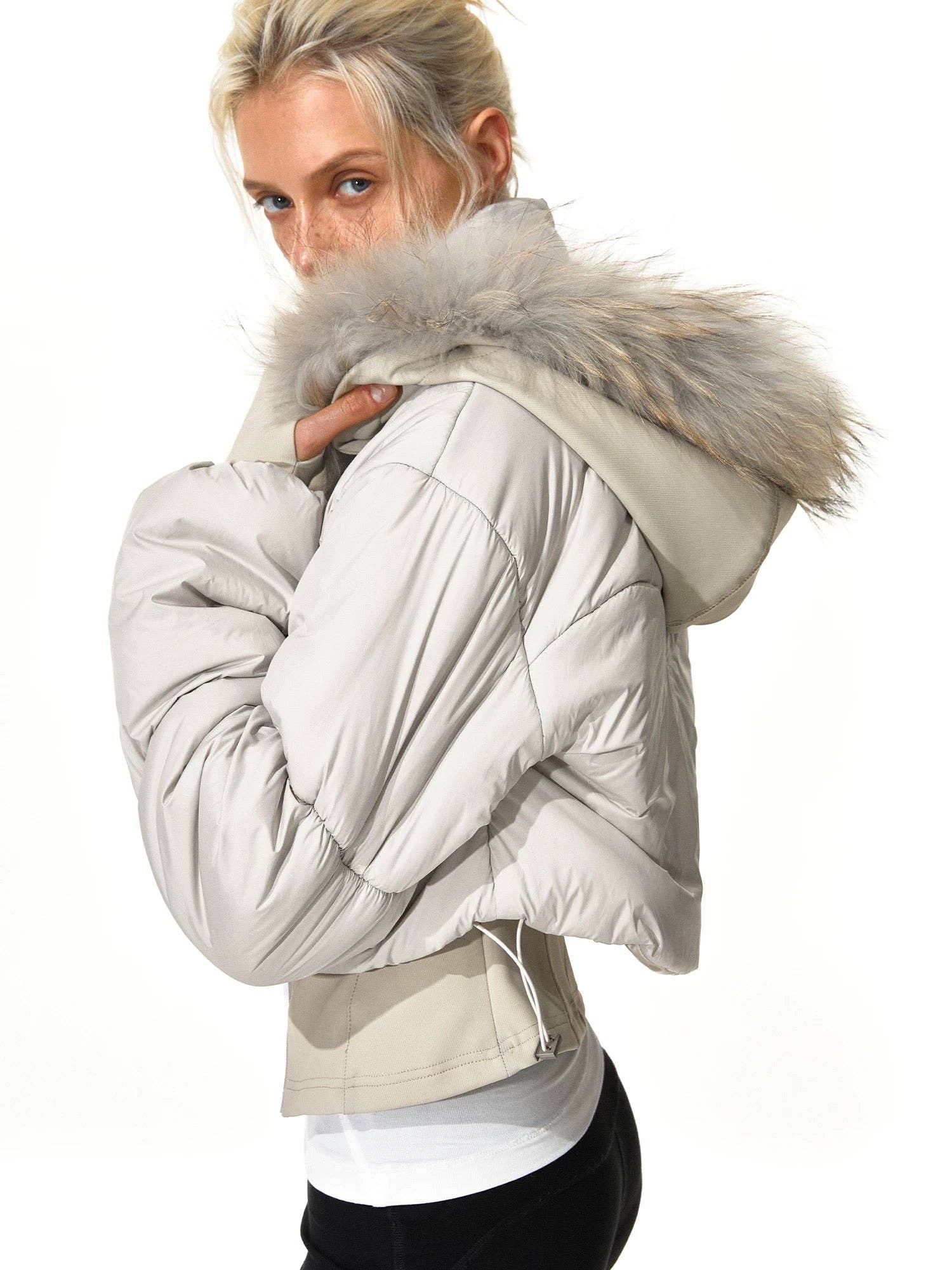 Fur puffer jacket