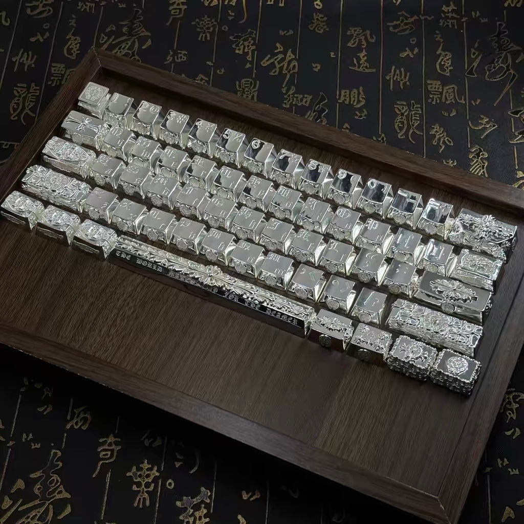 Chrome hearts silver chrome keyboard
