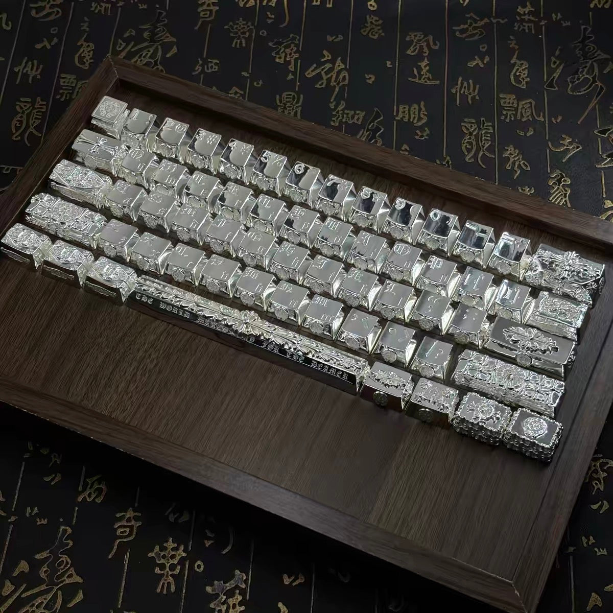 Chrome hearts silver chrome keyboard