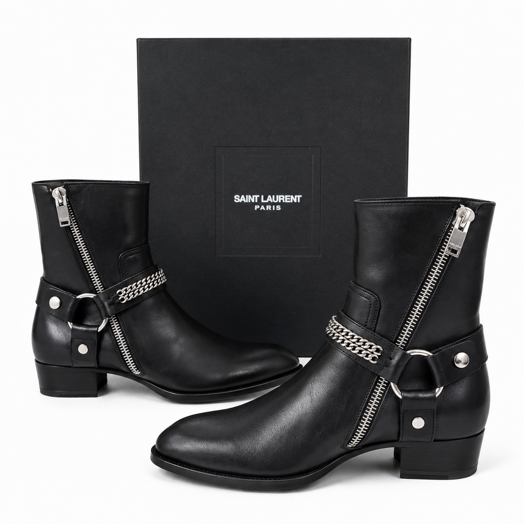Saint Laurent Wyatt Harness Boots