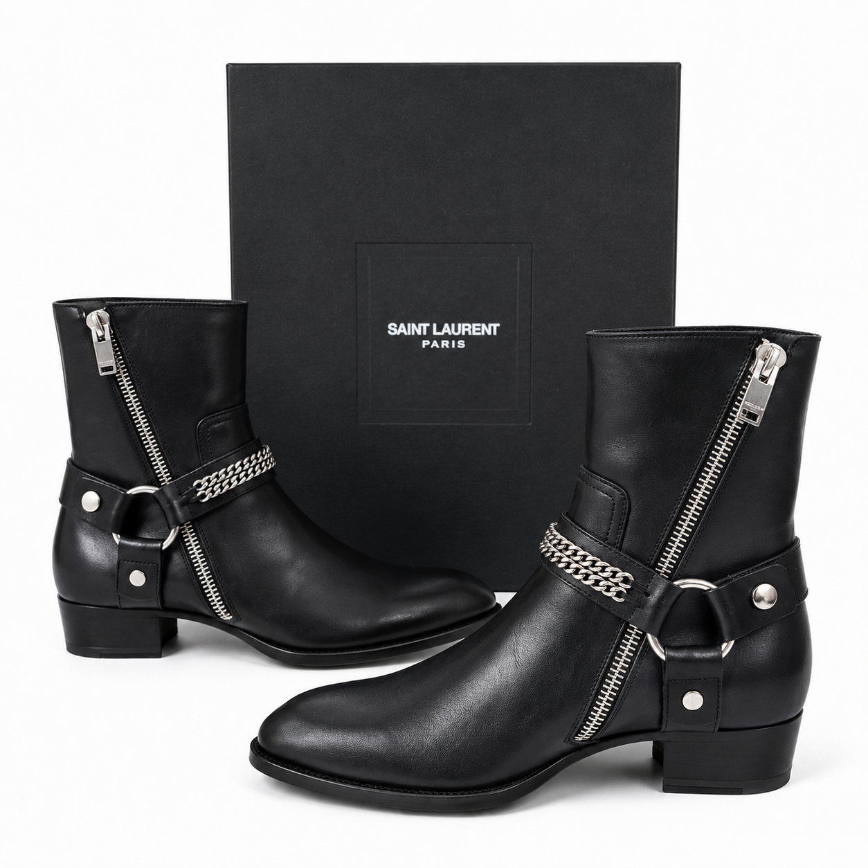 Saint Laurent Wyatt Harness Boots