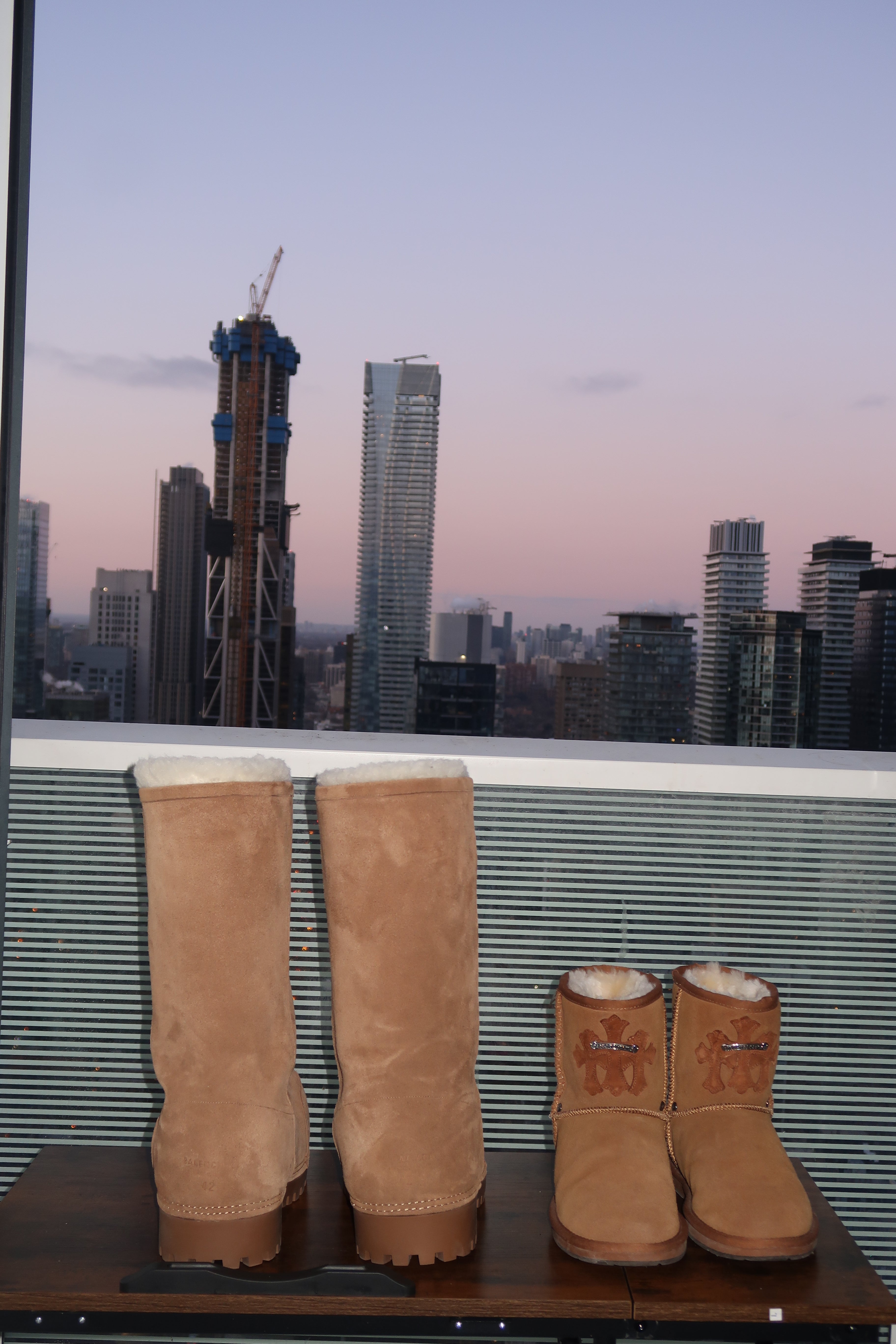 Brown Chrome sterling cross patches  boots
