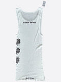 Chrome White " I love you " tank vest top