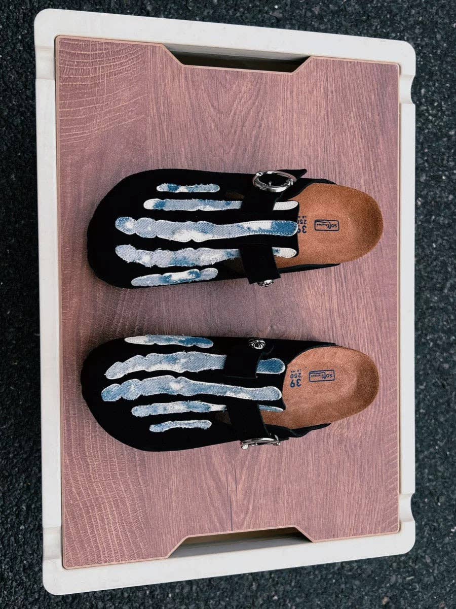 Archive Chrome Suede Mules