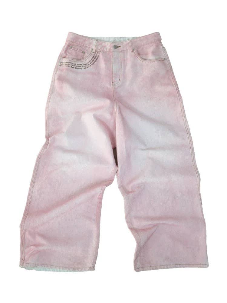 Archival Denim Pink Gradient Fade