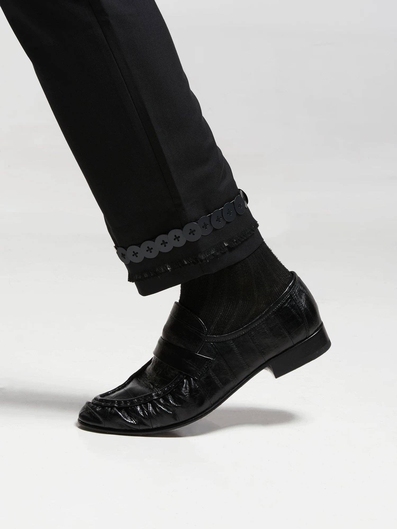 Textured Penny Loafers