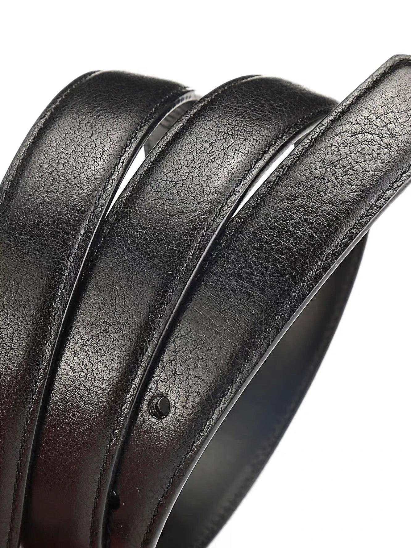 Chrome hearts leather belt strap