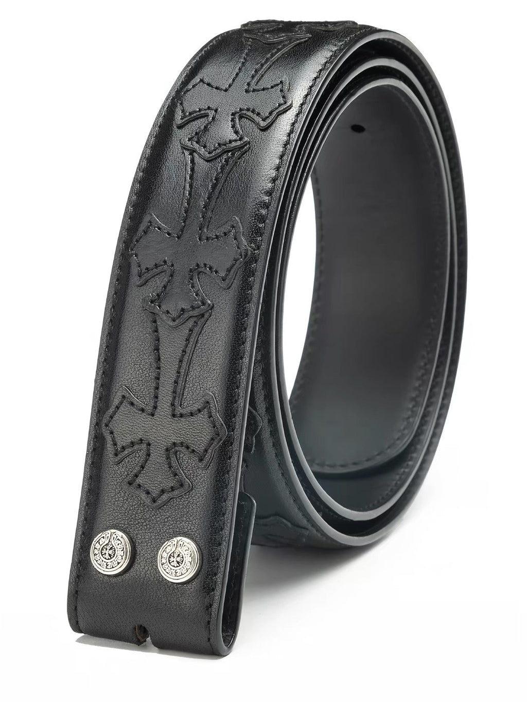 Chrome hearts leather belt strap