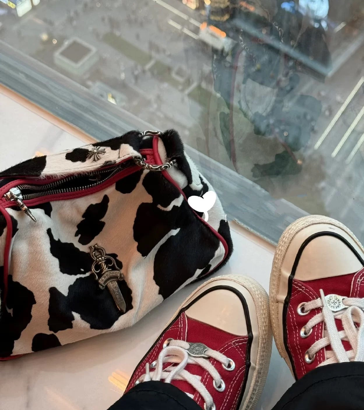 chrome cowhide bag - Private property 