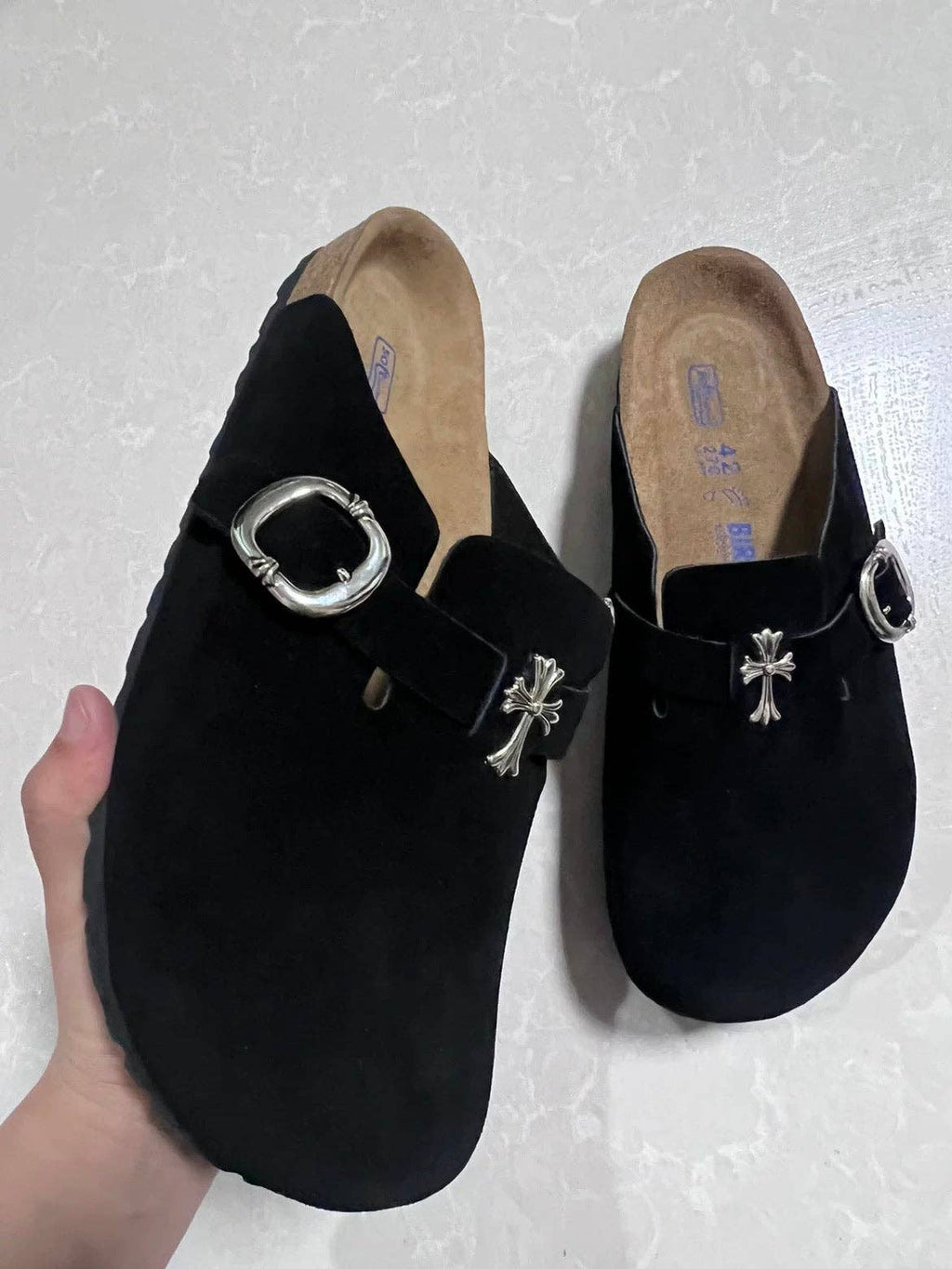 Archive Chrome Suede Mules