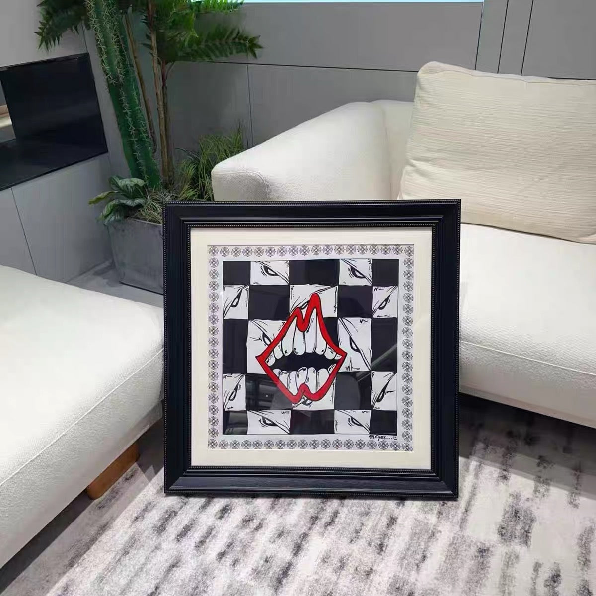 Chrome hearts wall art