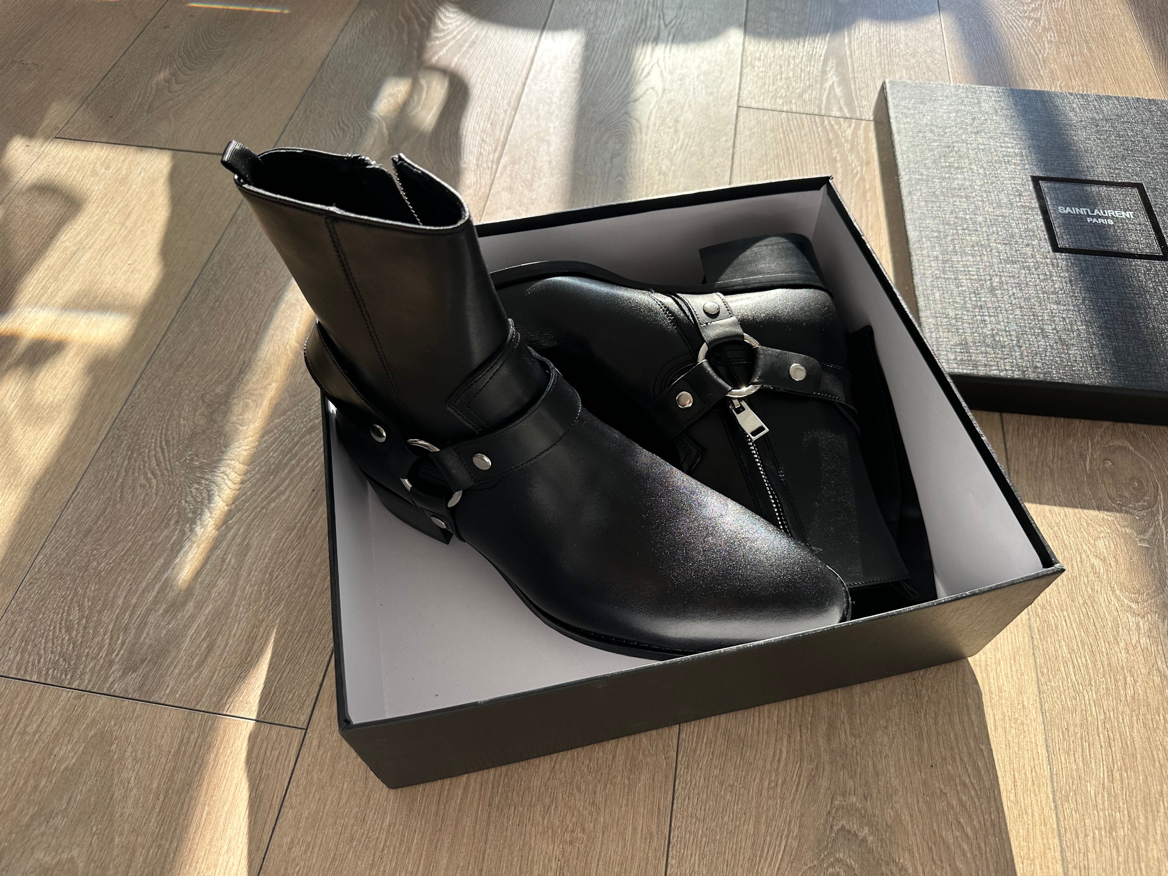 Saint Laurent Wyatt Harness Boots