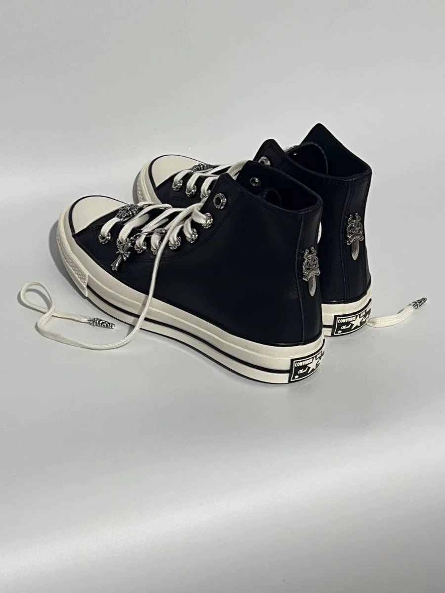 Archive Leather Chrome converse - Private property 