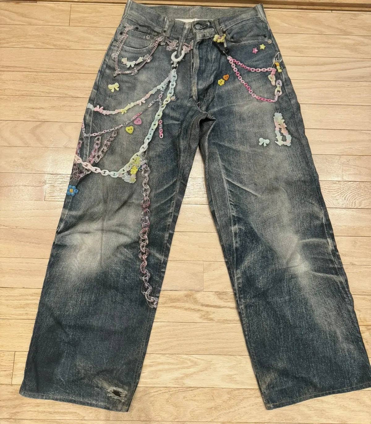 Acne studio 3rd print denim