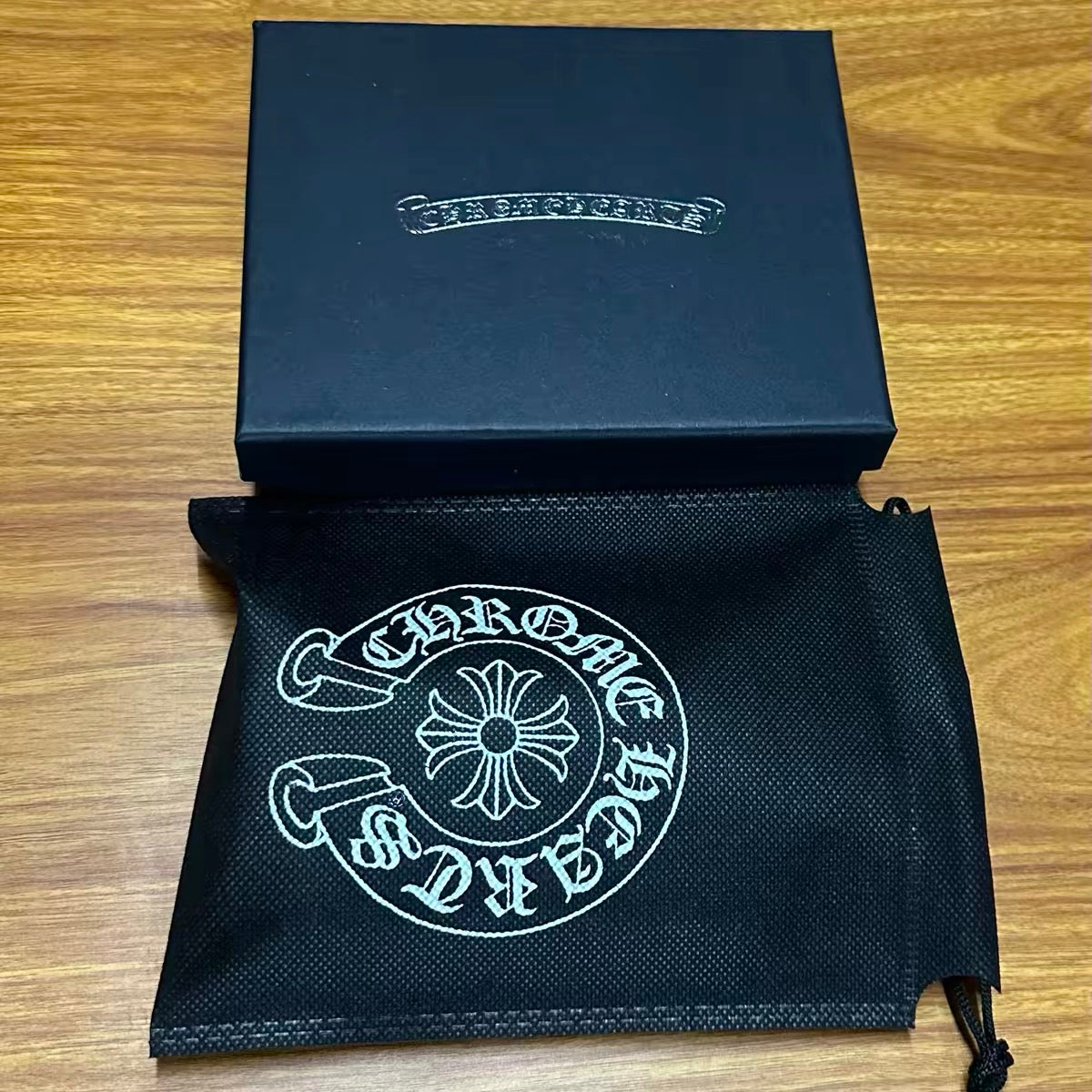 Black sterling Chrome wallet bag