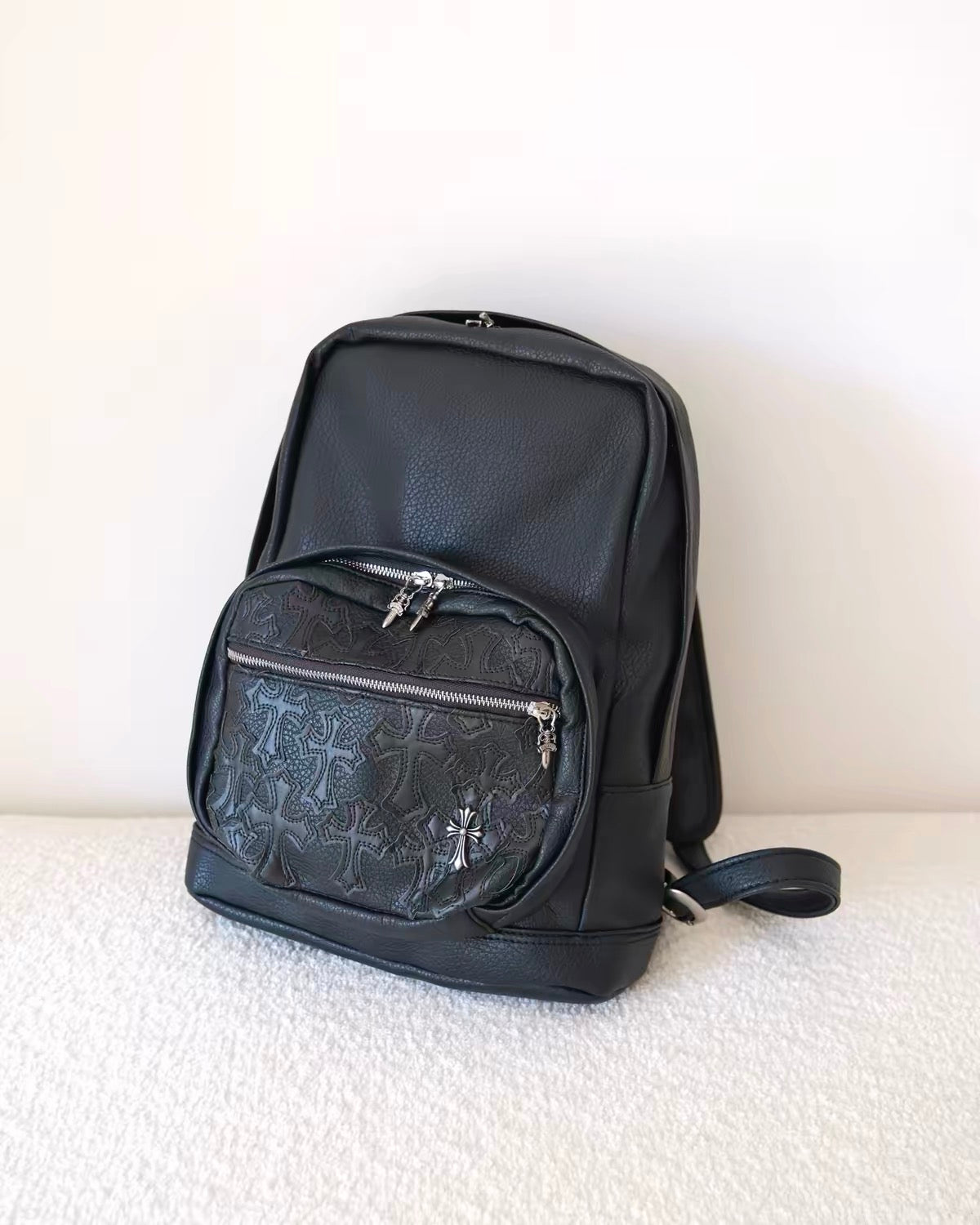 Leather chrome bag