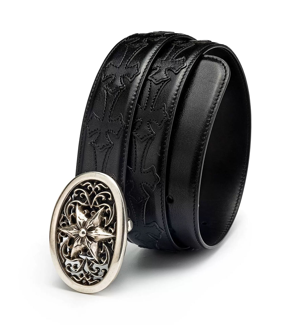 Chrome hearts oval star belt