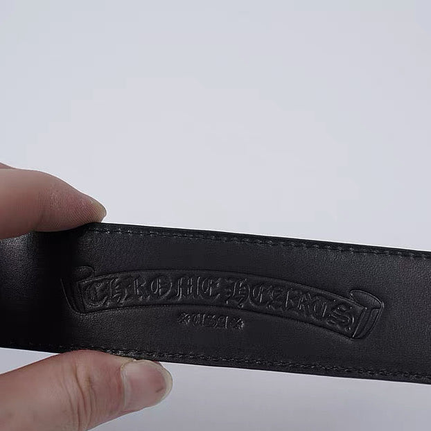 chrome hearts  Leather ‘Gunslinger's .925 Silver Belt