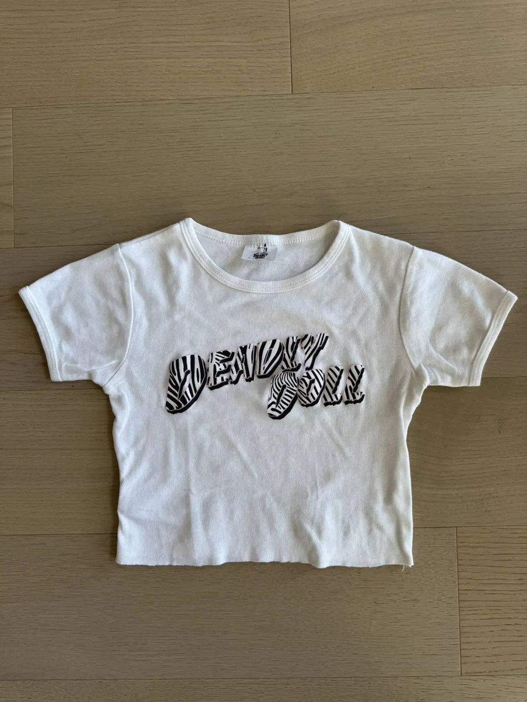 Archive Chrome "deadly doll" crop top