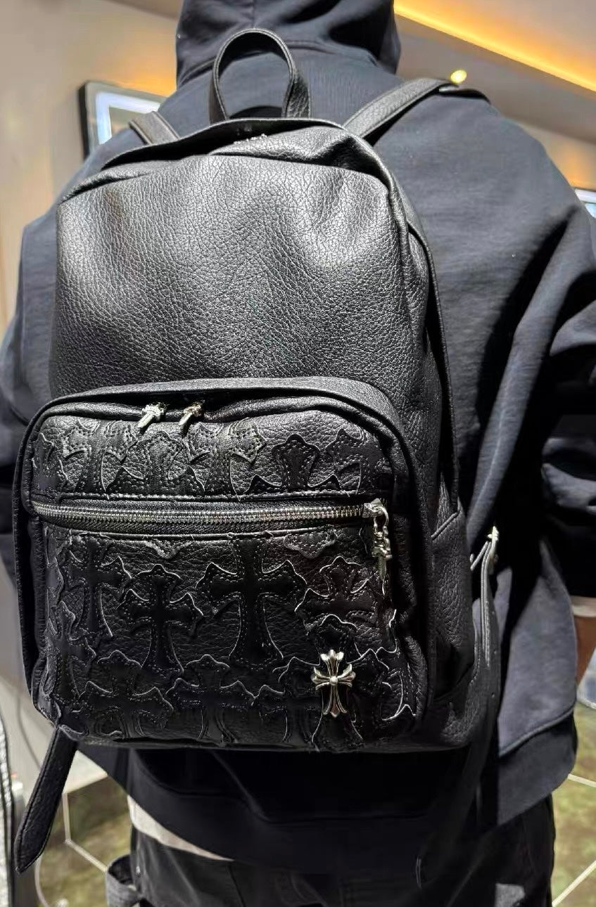 Leather chrome bag
