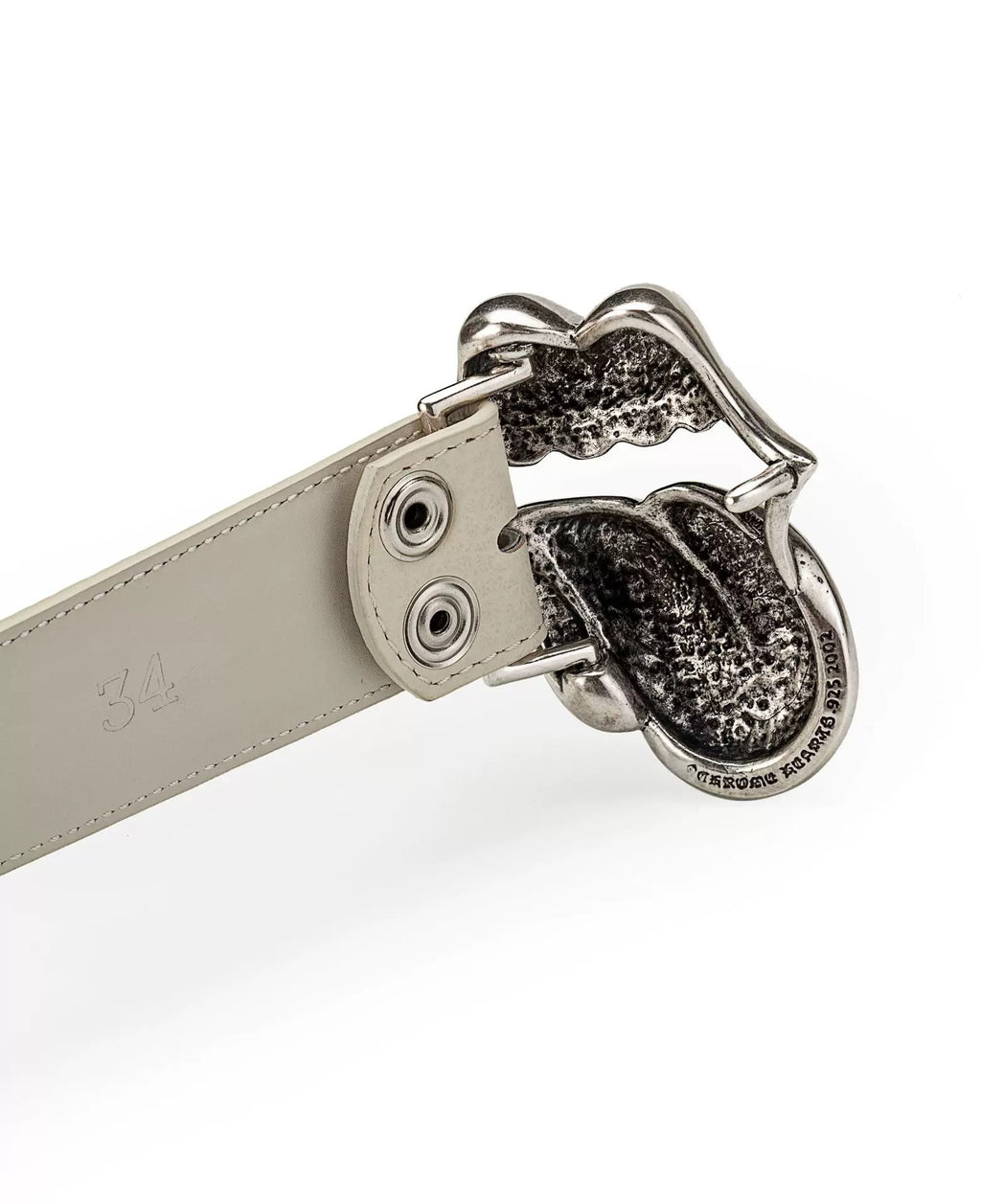 Chrome hearts rolling stone tounge lip  belt