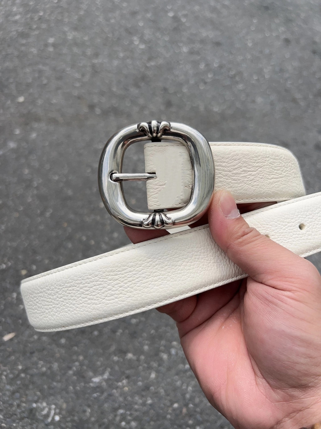 chrome hearts  Leather ‘Gunslinger's .925 Silver Belt