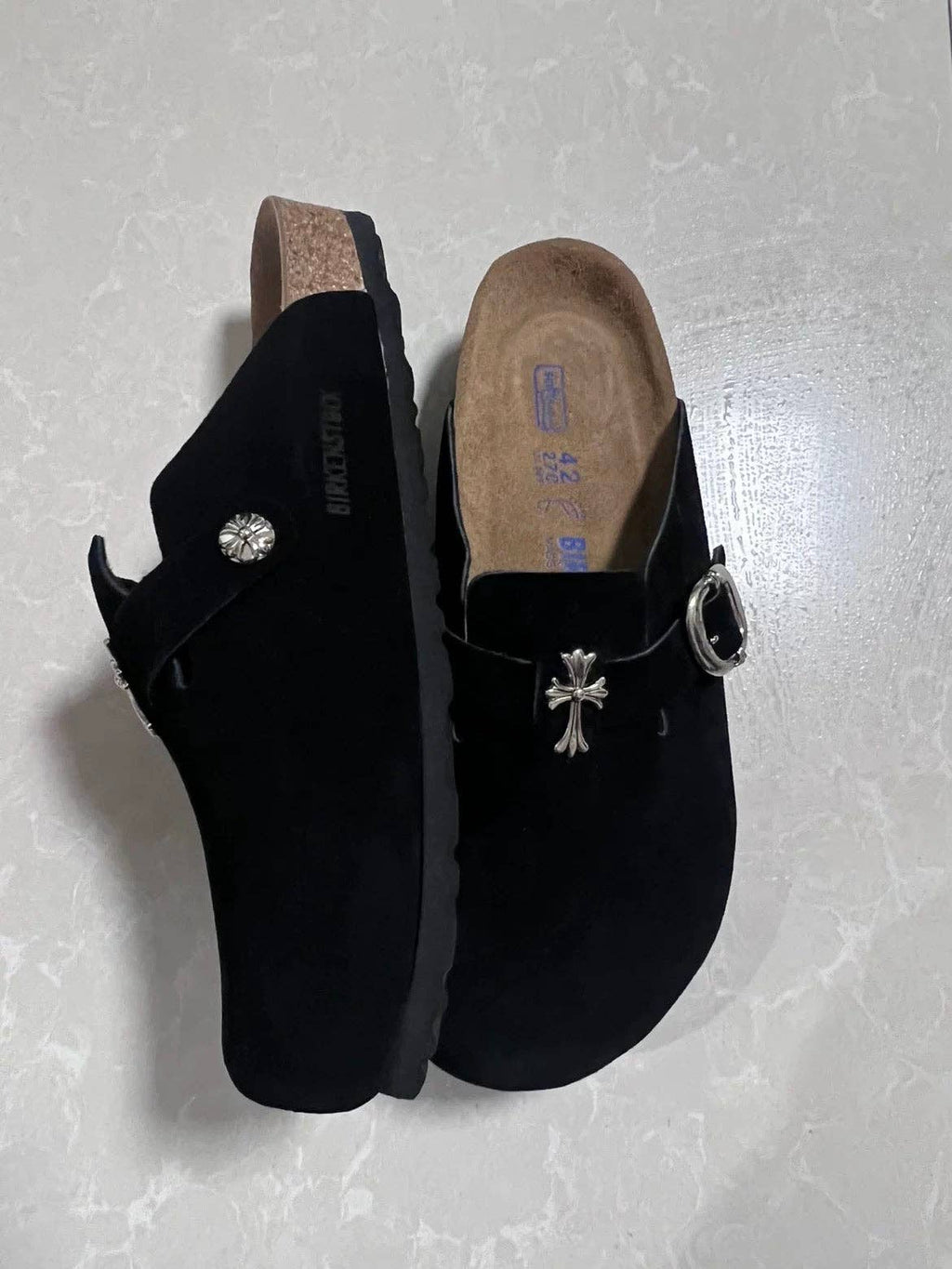 Archive Chrome Suede Mules