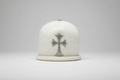 Archive white Chrome cross  beanie