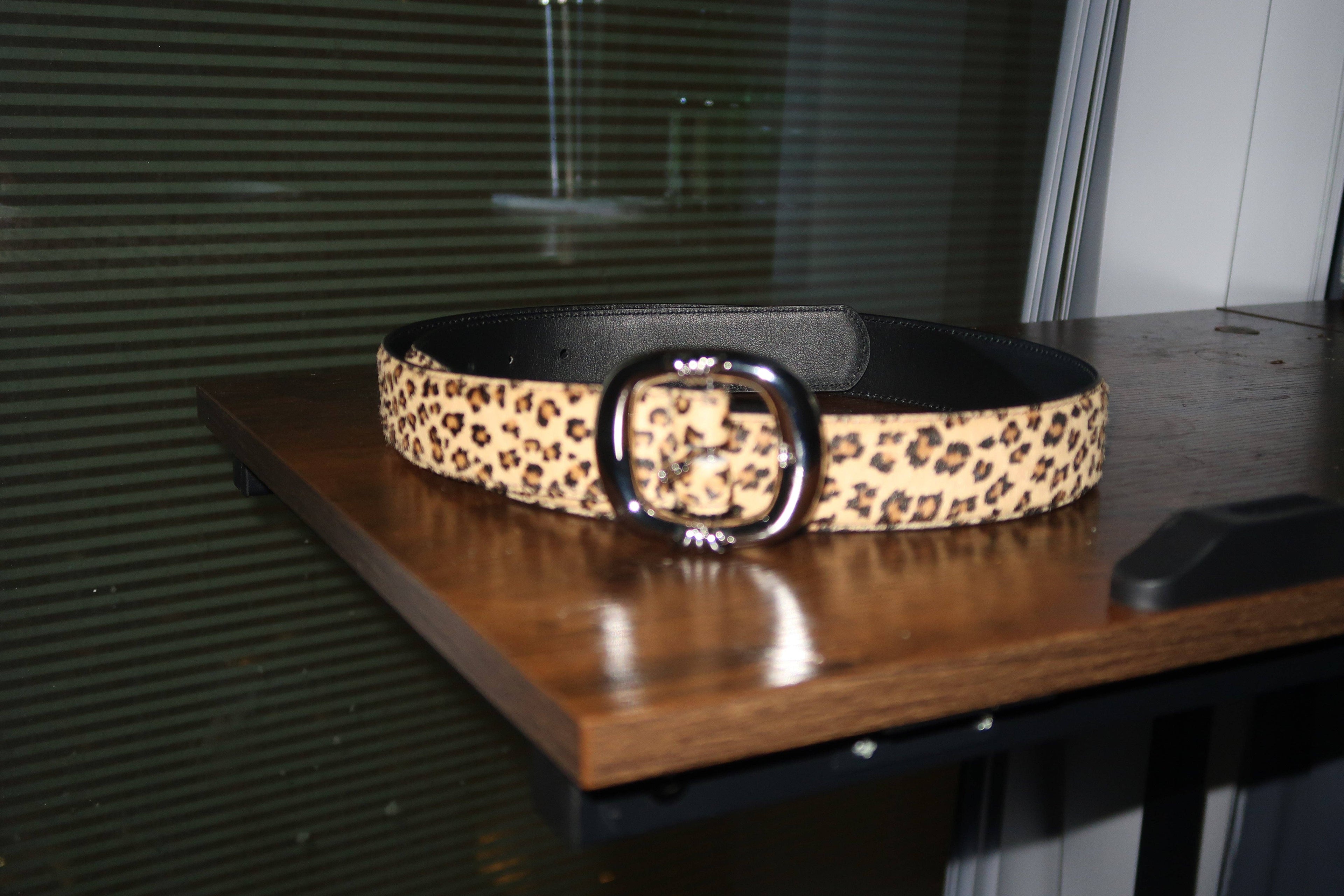 Archive Chrome Leopard belt