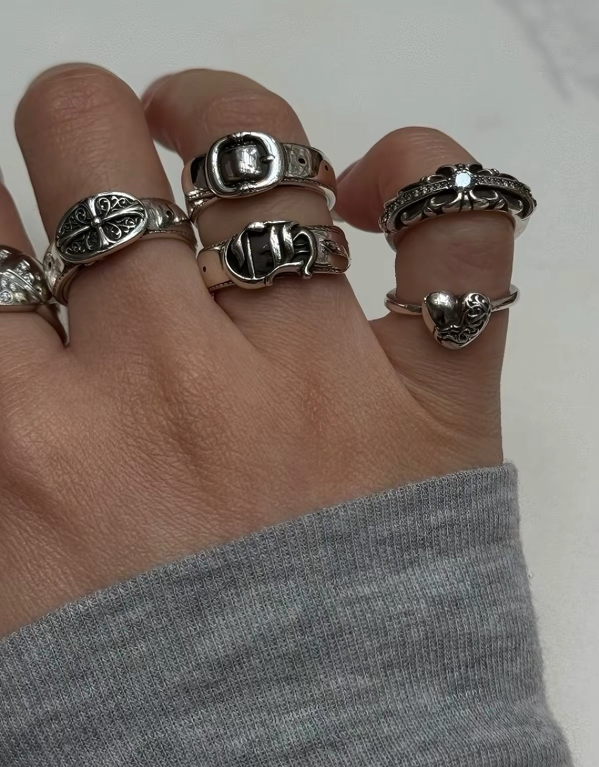 Chrome hearts rings