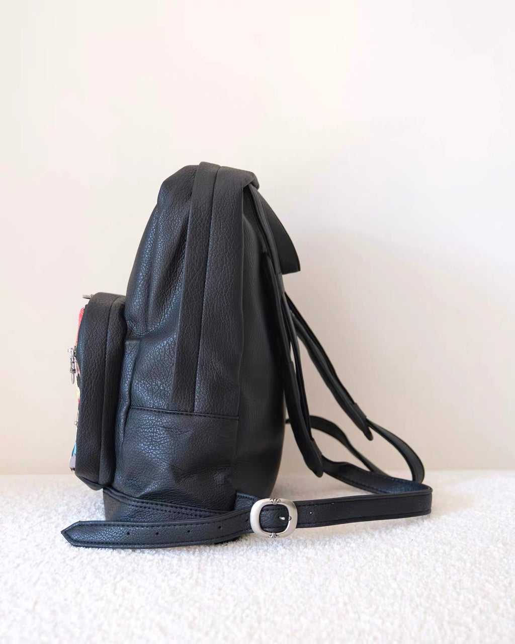 Leather chrome bag