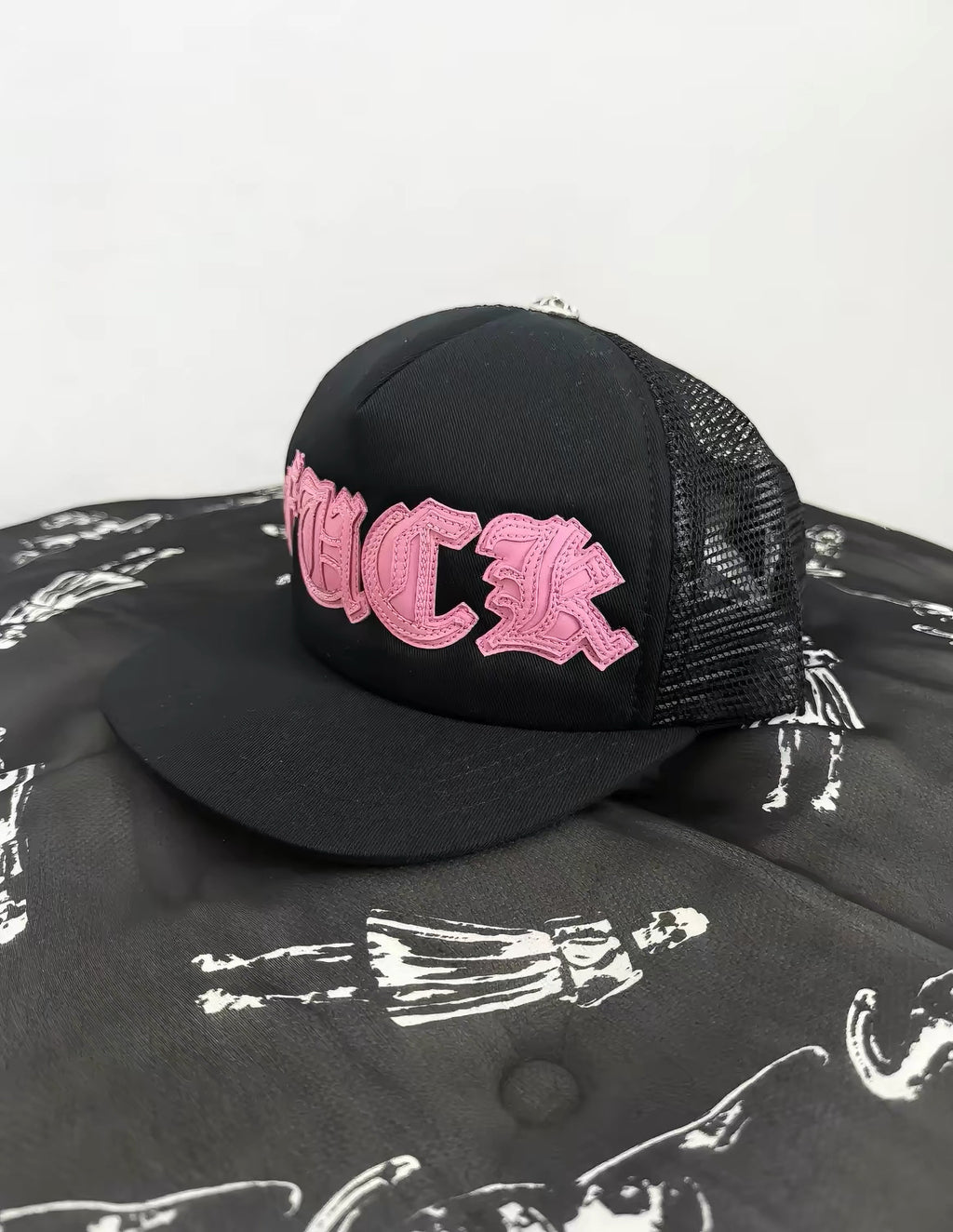 Black pink Chrome hearts hats
