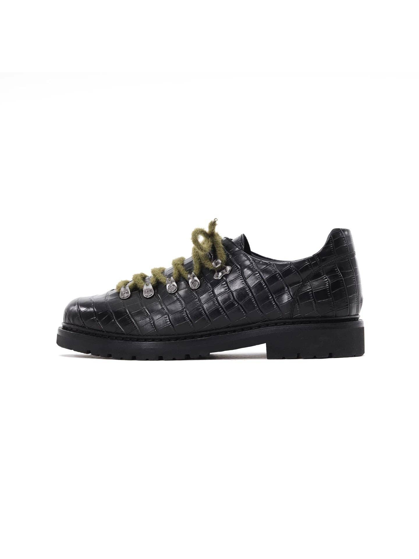 Leather croc Hiking Derby