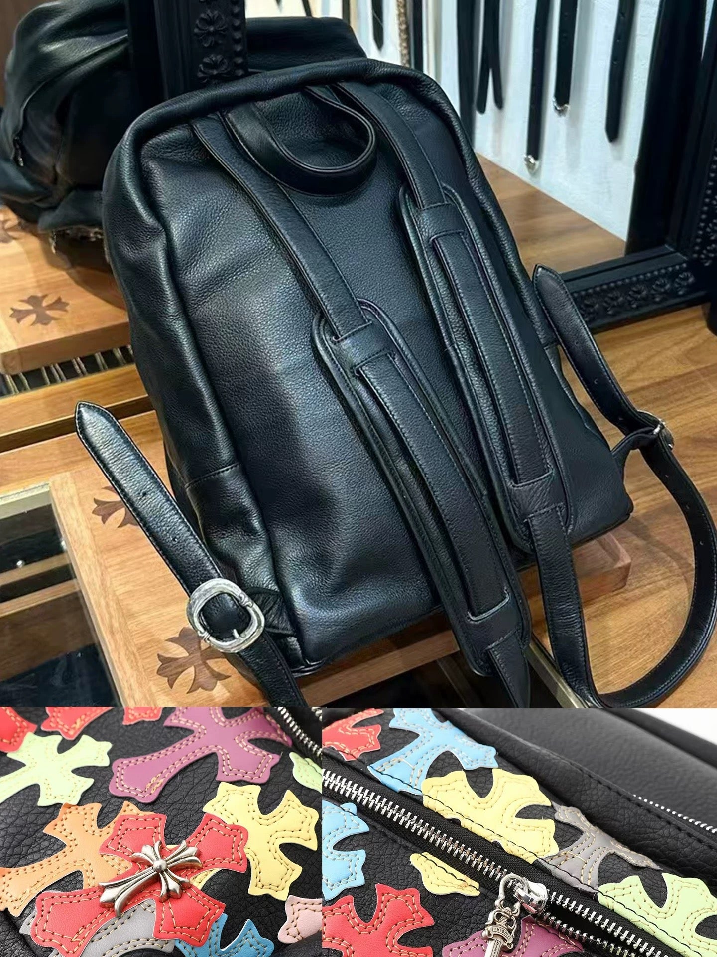 Leather chrome bag - Private property 