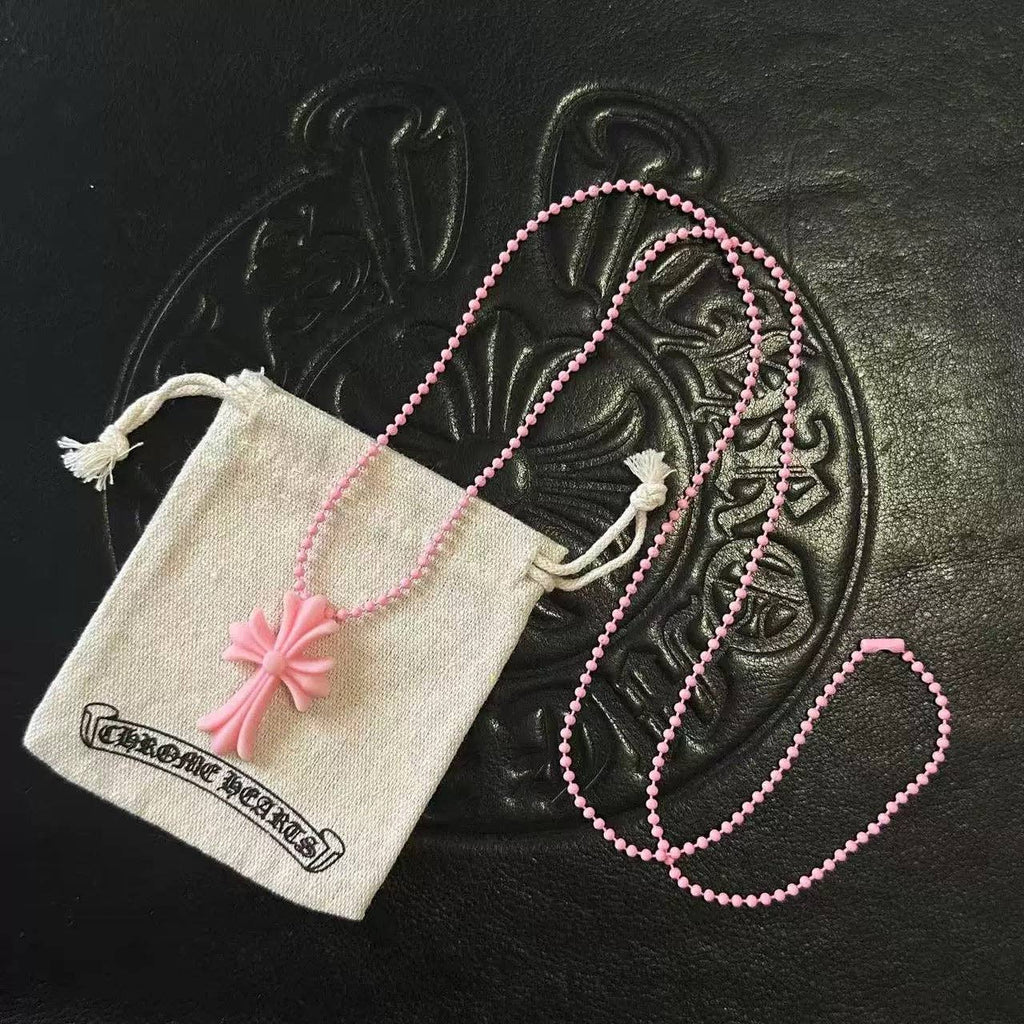 Archive Chrome cross dog tag necklace
