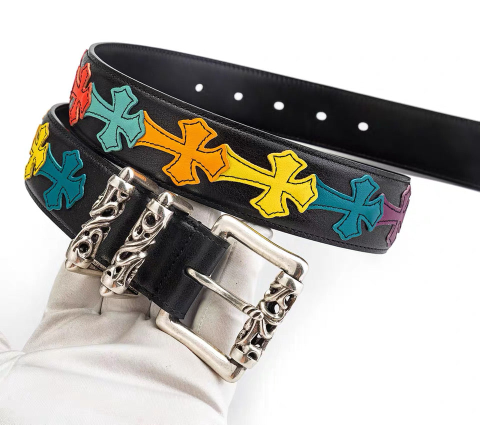 Chrome hearts double roller belt