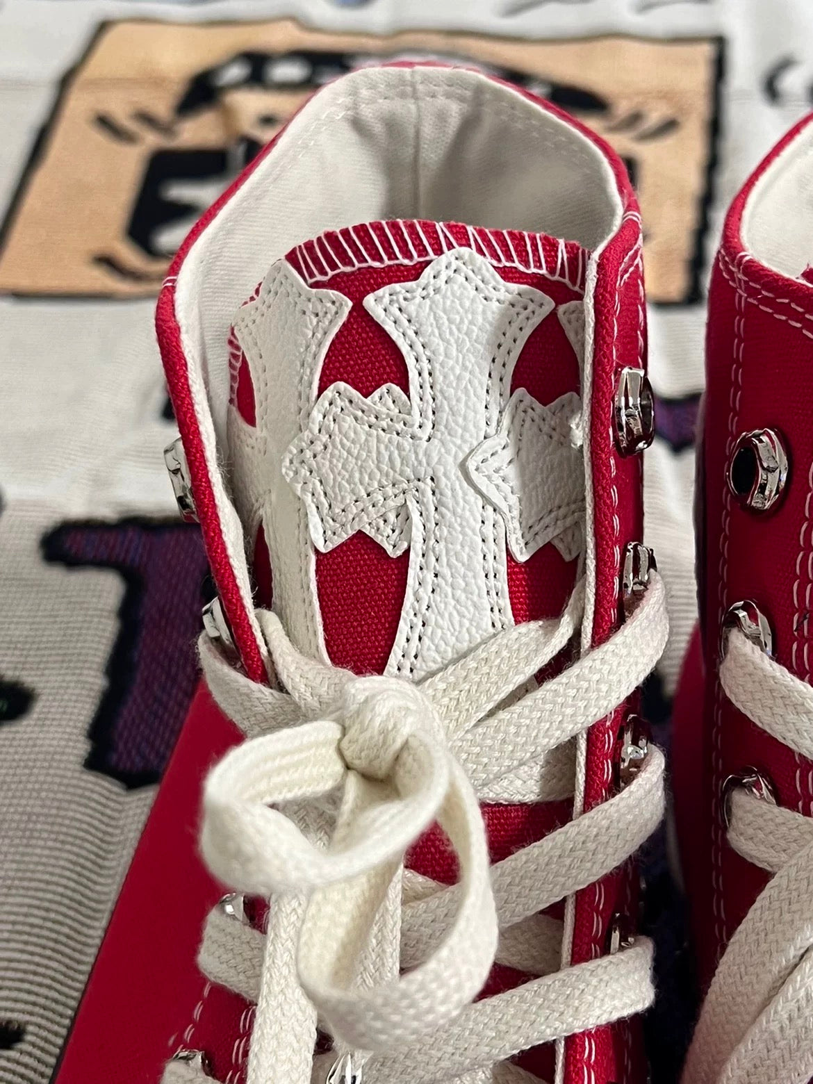 Chrome hearts red all stars converse - Private property 