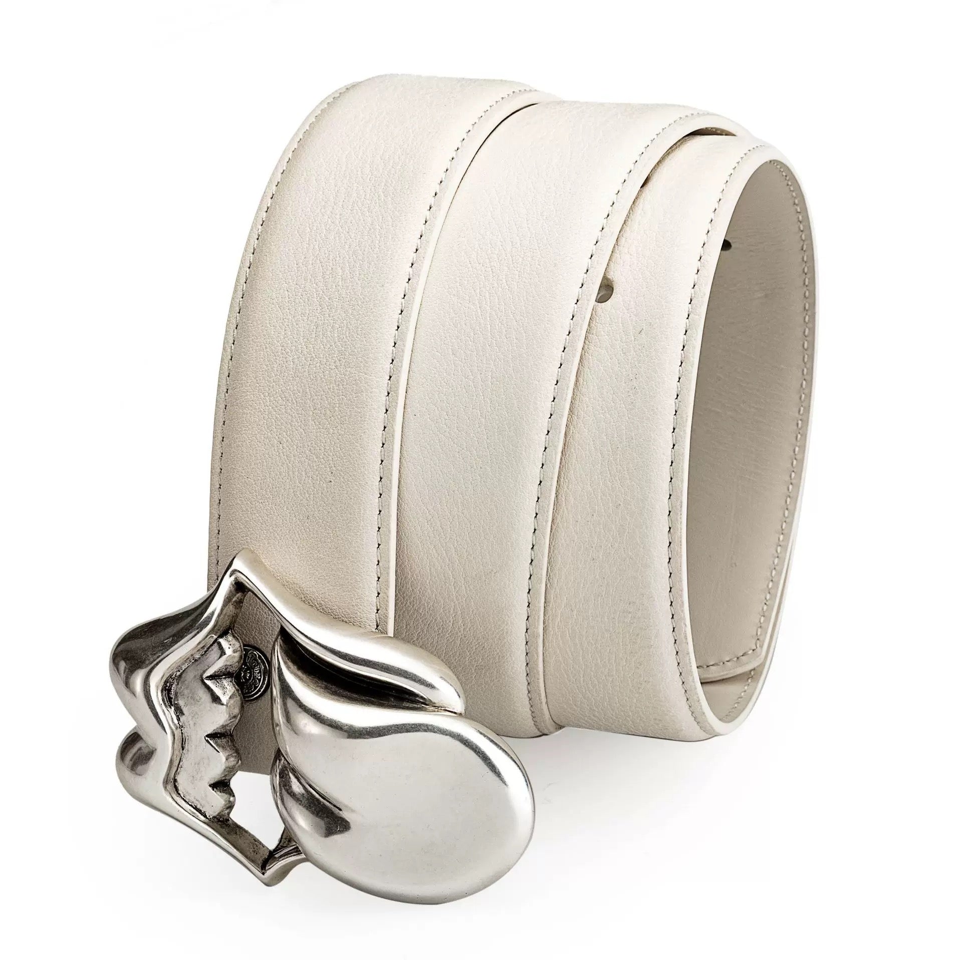 Chrome hearts rolling stone tounge lip  belt
